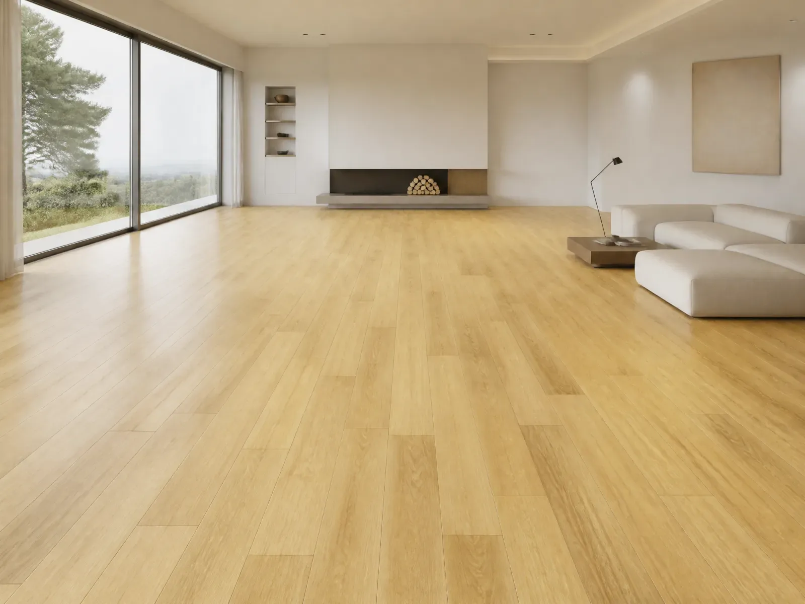 Chalk Oak Everline flooring in a living room