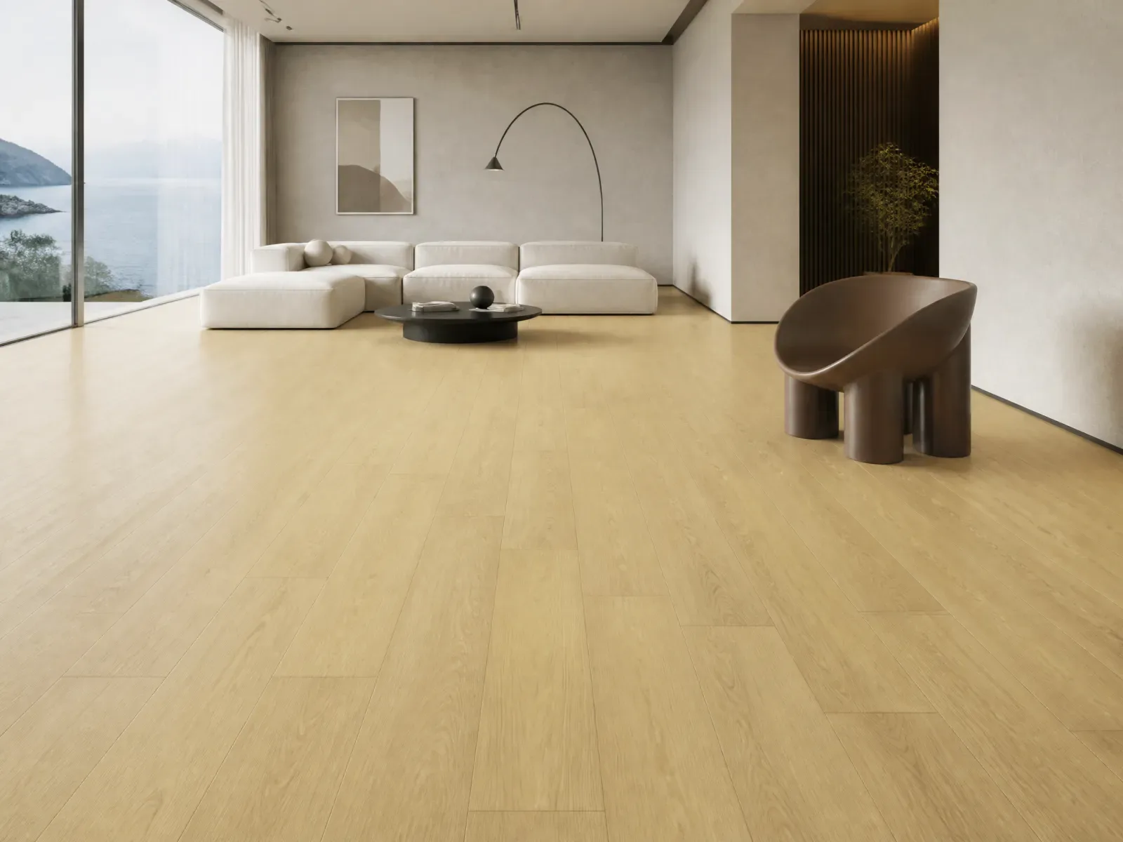 Pearl Oak Everline flooring in a living room